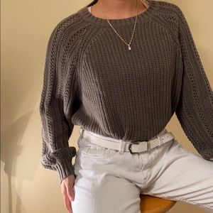 AMERICAN EAGLE Green Knit Sweater